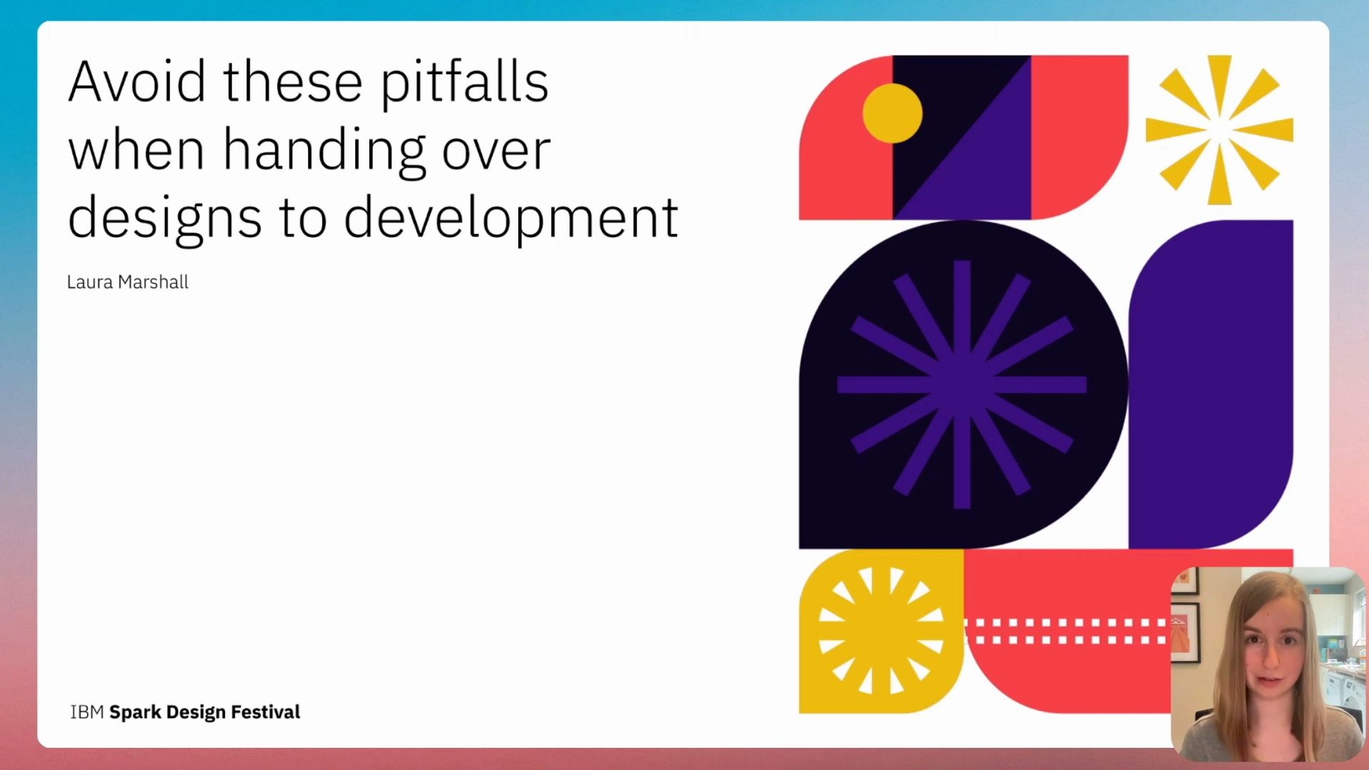 Spark Design Festival talk — bringing the research findings to designers across IBM.